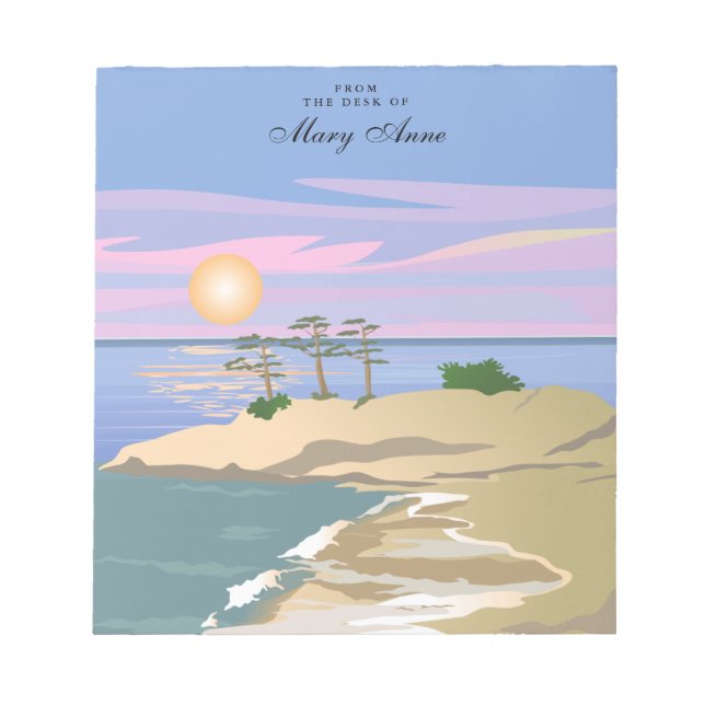 Vacation Island 1 Personalized Notepad (Front)