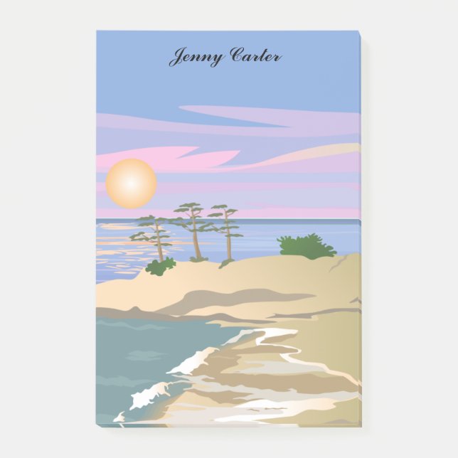 Vacation Island 1 Personalized Post-it Notes (Front)