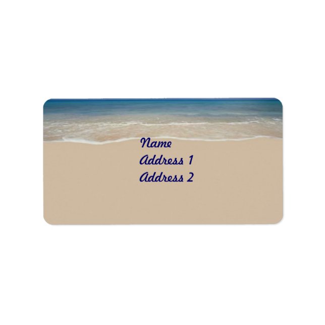 Vacation Label (Front)