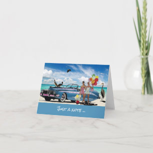 Vacation Letterpress Thank You Card
