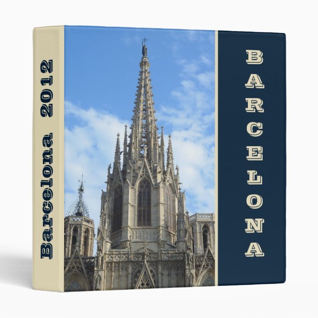 Vacation memories Barcelona 1'' Binder (Front/Spine)
