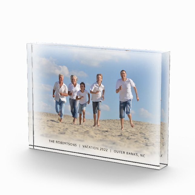 Vacation Memories Overlay Frame Family Photo Block (Right)