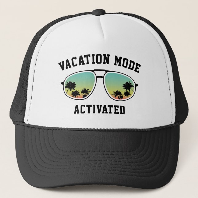 Vacation Mode Activated Trucker Hat (Front)