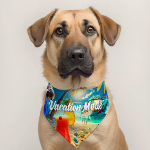 Vacation Mode Pet Bandana Pet Bandana Collar