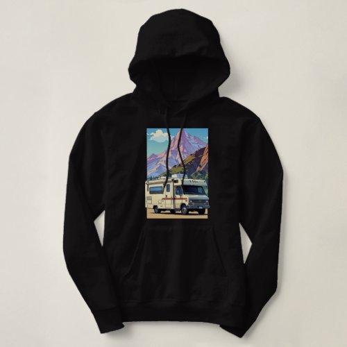 Vacation mode travel outdoors RV adventure Hoodie