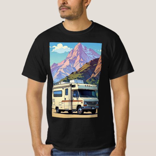 Vacation mode travel outdoors RV adventure T_Shirt