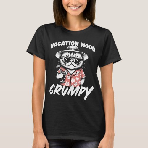 Vacation Mood Grumpy Cat T_Shirt
