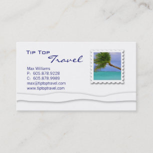 Vacation Palm Tree Business Card