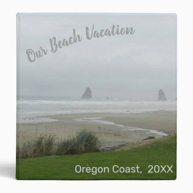 Vacation Photo Album Custom 3 Ring Binder (Front)