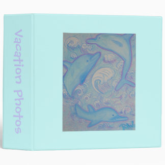 Vacation Photo Album -happy dolphins Binder