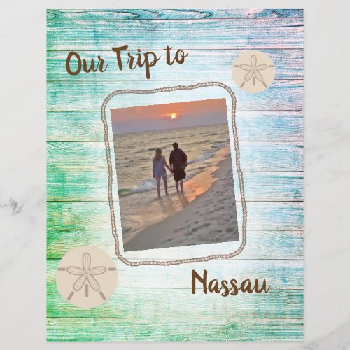 Vacation Photo Distressed Boards Scrapbook