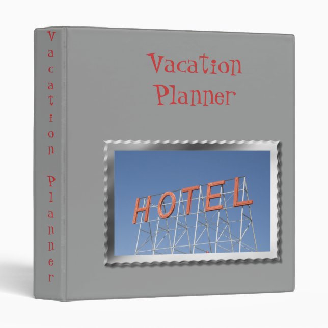 Vacation Planner Binder (Front/Spine)