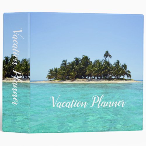 Vacation Planner Paradise Island 3 Ring Binder
