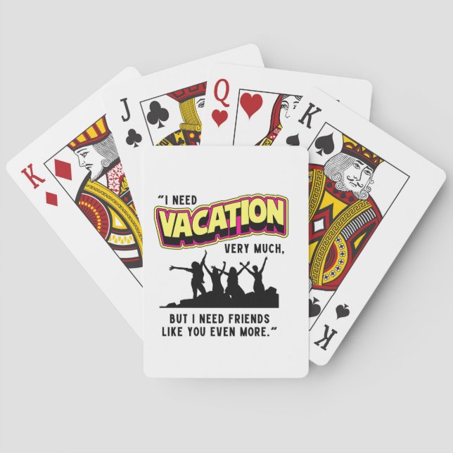 VACATION POKER CARDS (Back)