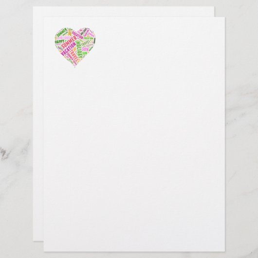 Vacation related words (Front/Back)