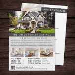 Vacation Rental Accommodations House Rental Flyer<br><div class="desc">If you own a house that has an AirBnB or vacation rental (or you are listing for sale and want to feature it), this is a great way to advertise your accommodations. There is space for you to add the name of your place, location, a short description, number of guests,...</div>