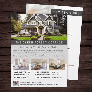 Vacation Rental Accommodations House Rental Flyer