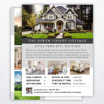 Vacation Rental Accommodations House Rental Flyer<br><div class="desc">If you own a house that has an AirBnB or vacation rental (or you are listing for sale and want to feature it), this is a great way to advertise your accommodations. There is space for you to add the name of your place, location, a short description, number of guests,...</div>