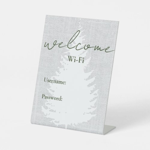 Vacation Rental Airbnb Wifi Password Welcome Pedestal Sign