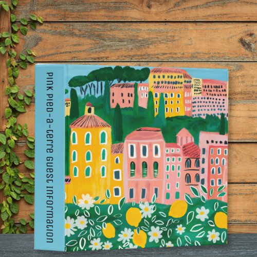 Vacation Rental Apartment Guest Information CUSTOM 3 Ring Binder