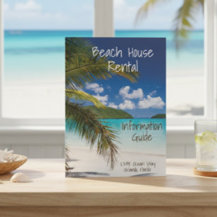 Vacation Rental Beach House Guest information Pocket Folder