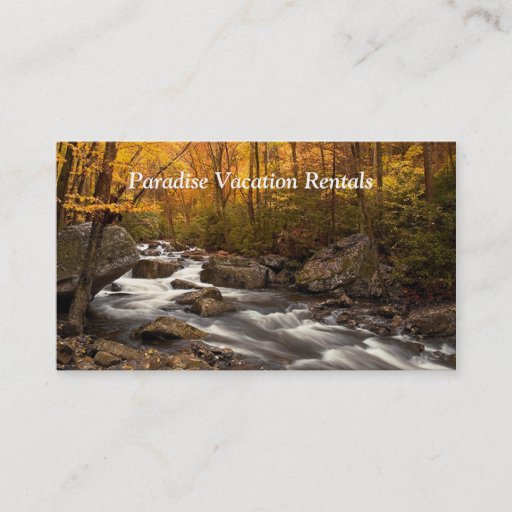 Customizable Vacation Rental  Business Card