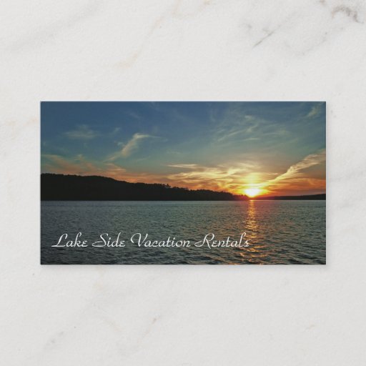 Customizable Vacation Rental Business Card Templates