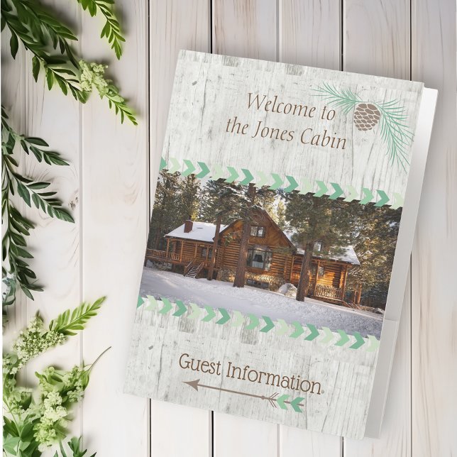 Vacation Rental Cabin House Guest information Pocket Folder (Creator Uploaded)
