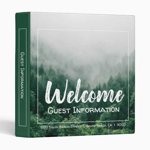 Vacation Rental Cabin Lake House Airbnb Guest Info 3 Ring Binder