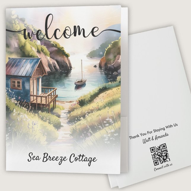 Vacation Rental Custom Guest Welcome  Pocket Folder (Creator Uploaded)