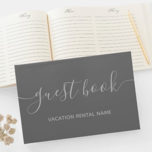 Vacation Rental Gray  Guest Book