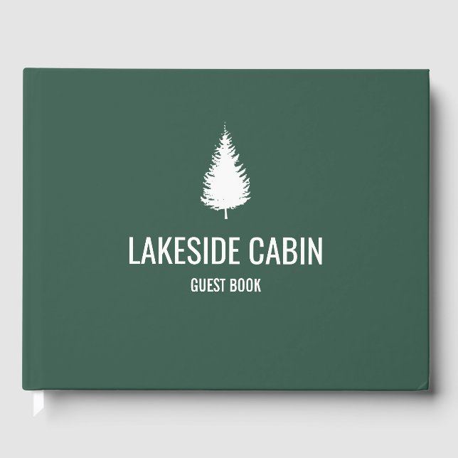 Vacation Rental Green Tree Cabin Airbnb Guest Book (Front)