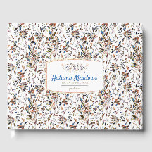 Vacation Rental Guest Book Elegant Leaves Berries