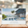 Vacation Rental Guest Feedback Elegant White Photo Guest Book