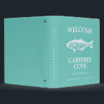 Vacation Rental Guest Information Binder<br><div class="desc">Binder featuring a rustic trout image and bold serif typography. Personalize this design with your own text. Further customize this design by selecting the "customize further" link if desired.</div>