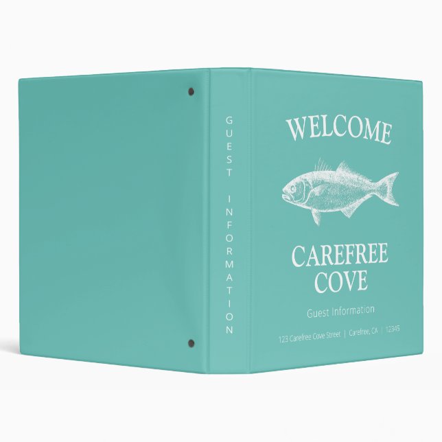 Vacation Rental Guest Information Binder (Background)