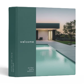 Vacation Rental Guest Information Photo 3 Ring Binder