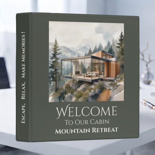 Vacation Rental Guest Information Welcome Guide 3 Ring Binder