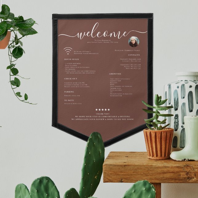 Vacation Rental Guest Information Welcome  Pennant (Creator Uploaded)