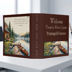 Vacation Rental Guide Welcome Instructions Manual 3 Ring Binder