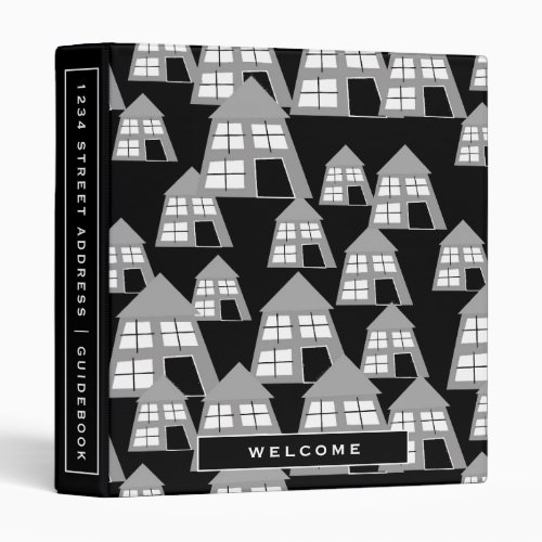 Vacation Rental Guidebook  Gray Houses 3 Ring Binder