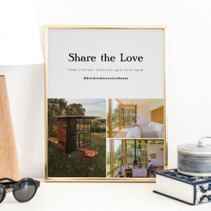 Vacation Rental Home Social Media Sign