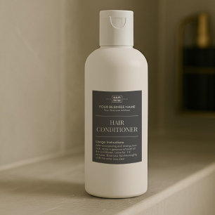 Vacation Rental Monogram Hair Shampoo Label