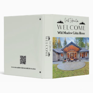 Vacation Rental Photo Guest Information 3 Ring Binder