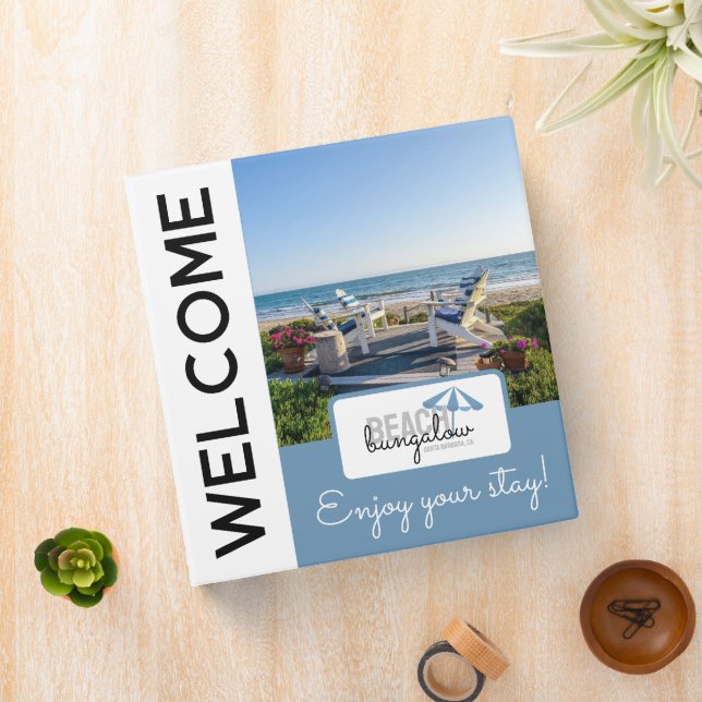Vacation Rental Welcome Binder | Beach House (In Situ)