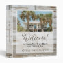 Vacation Rental Welcome Guest Information Photo 3 Ring Binder