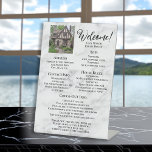 Vacation Rental Welcome Guest Information Photo Pedestal Sign