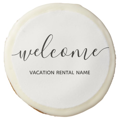 Vacation Rental Welcome Sugar Cookie