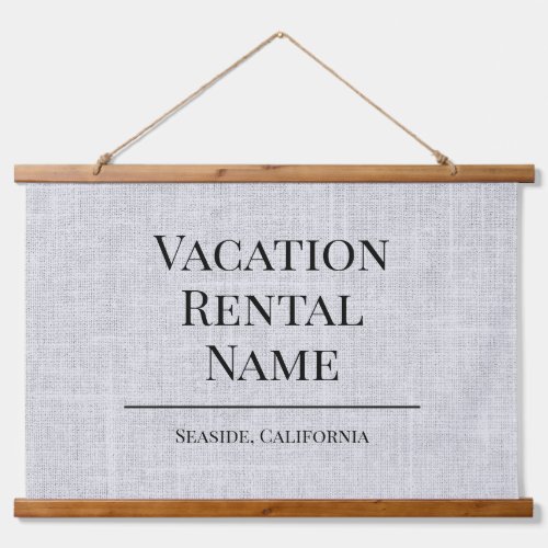 Vacation Rental Woven Airbnb Wall Sign Hanging Tapestry