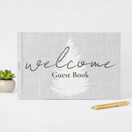 Vacation Rental Woven Tree Grey Airbnb Guest Book